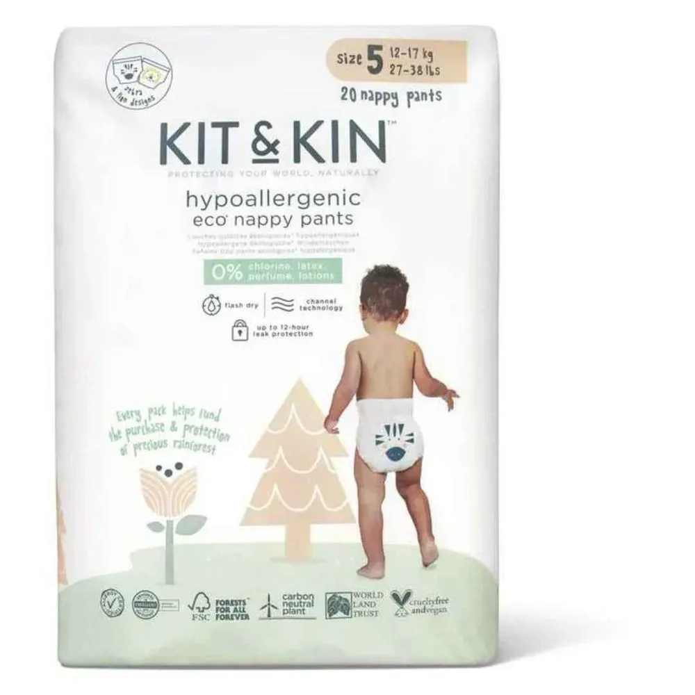 Kit&Kin® Hlačne pelene Junior veličina 5 (12-17 kg) 20 kom