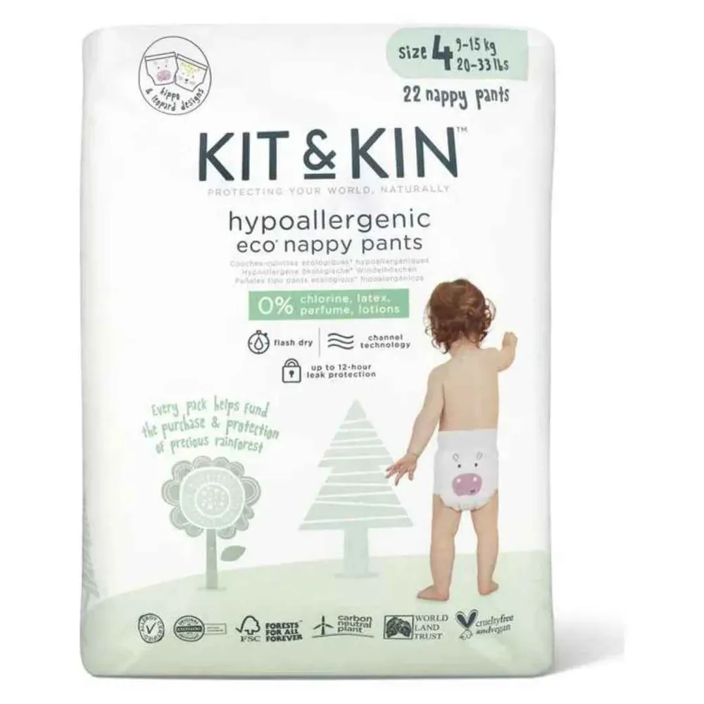 Kit&Kin® Hlačne pelene Maxi veličina 4 (9-15 kg) 22 kom