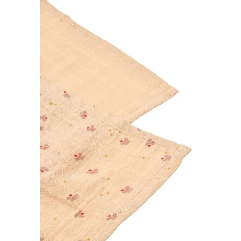 Liewood Lewis Muslin Tkaninske pelene - 2-pak - Mini Butterfly/Apple Blossom Mix