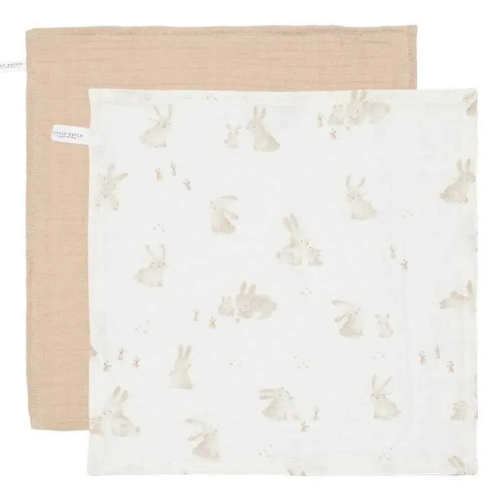 Little Dutch® Komplet krpice za obraz Baby Bunny/Beige 26x26