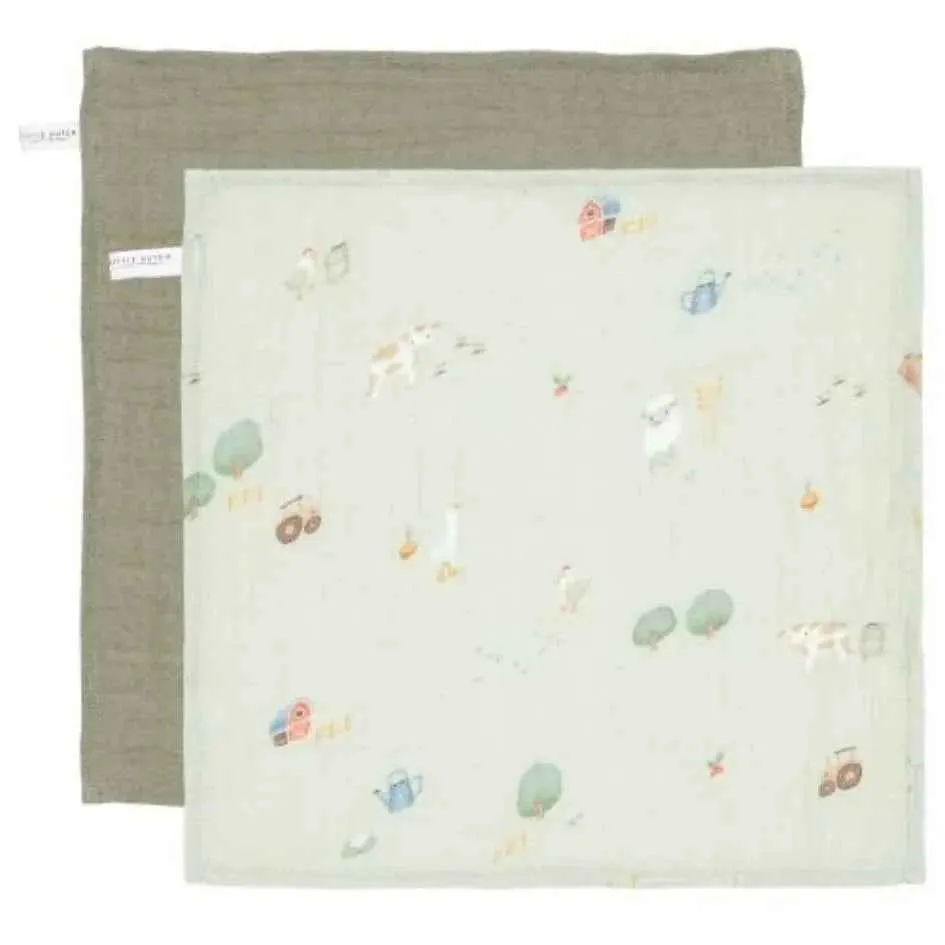 Little Dutch® Komplet krpice za obraz Little Farm/Olive 26x26
