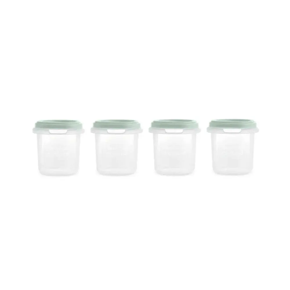 Miniland® Set 4 posuda za pohranjivanje Mint 200ml