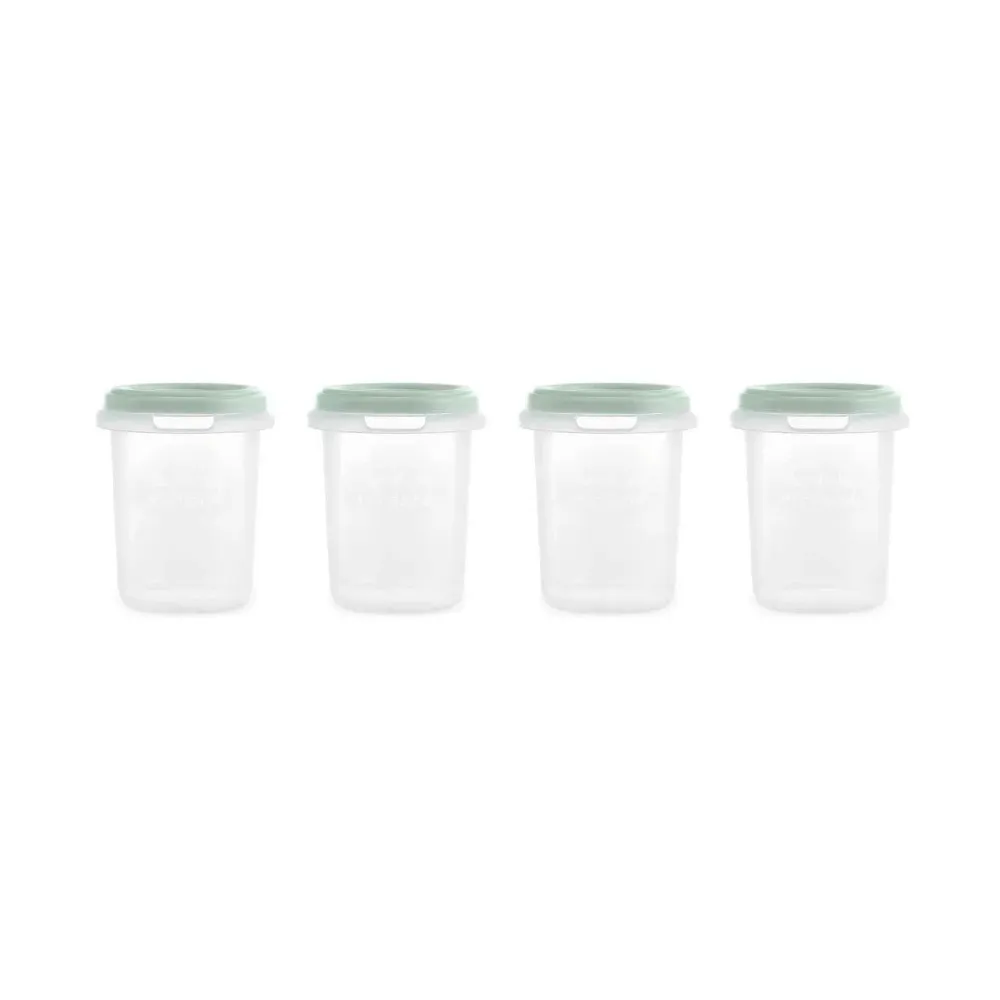 Miniland® Set 4 posuda za pohranjivanje Mint 250ml