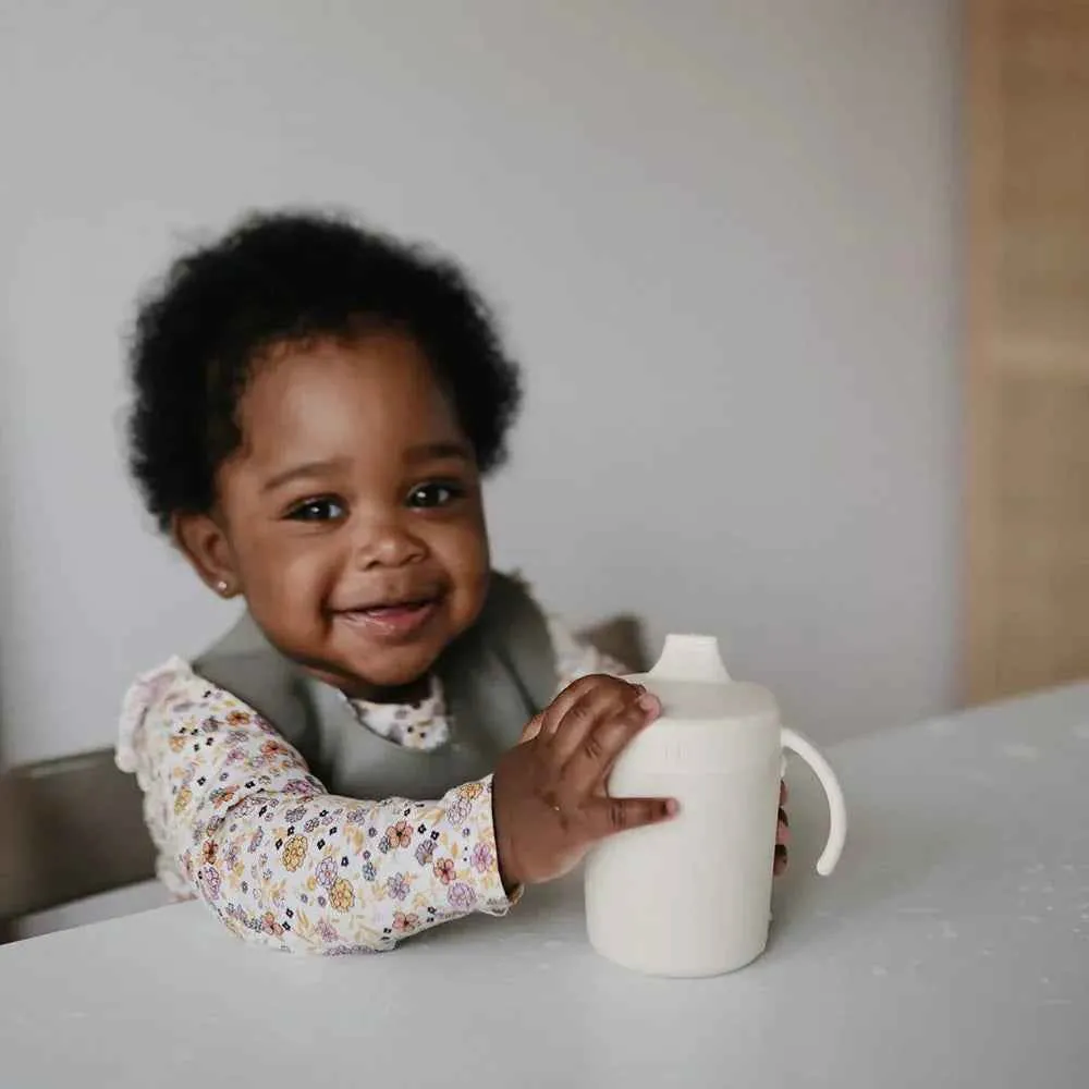 Mushie® Čšica za ućenje pijenja Sippy Cup Ivory