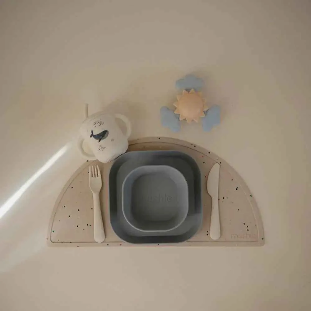 Mushie® Dječji pribor 3-dijelni Ivory