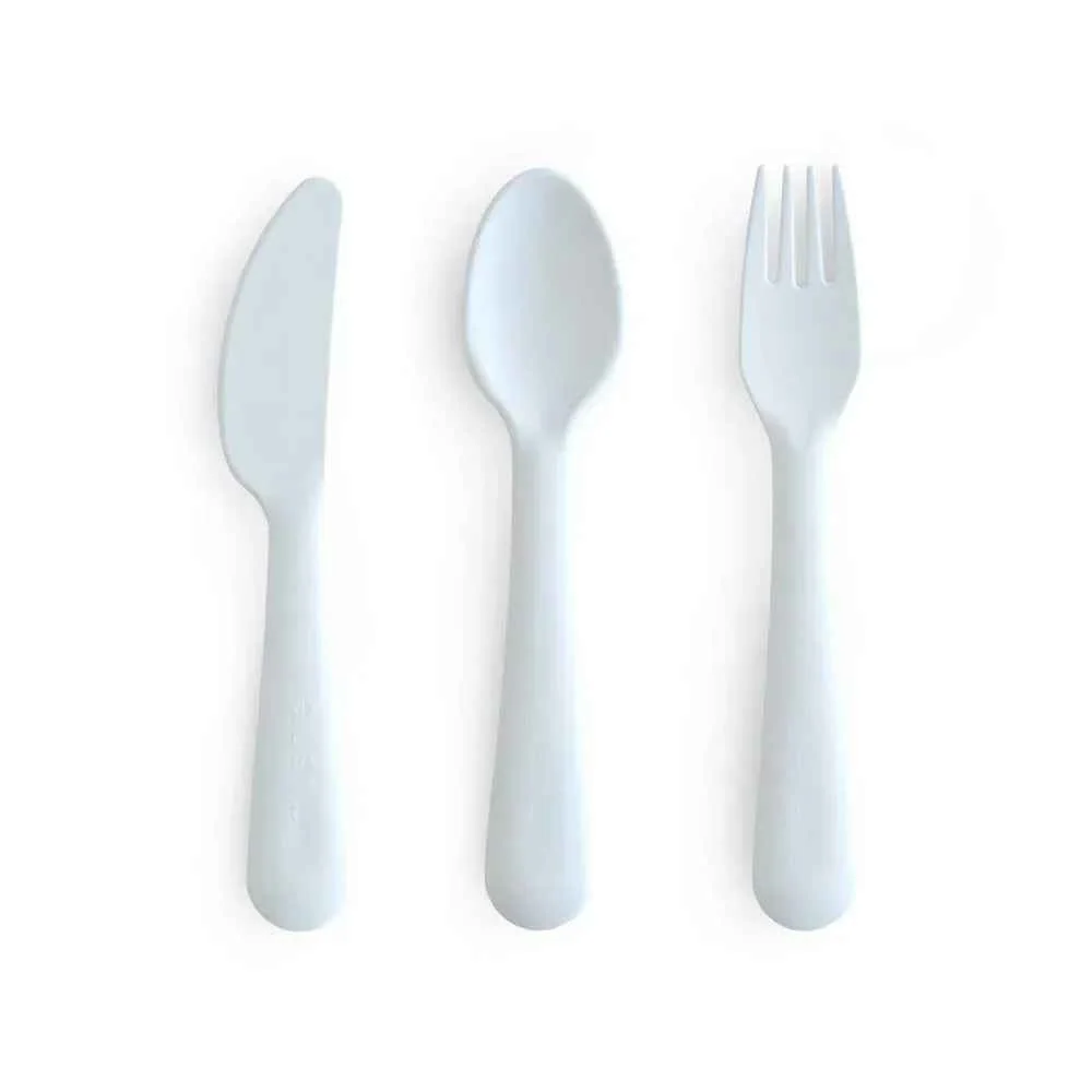 Mushie® Dječji pribor 3-dijelni Powder Blue