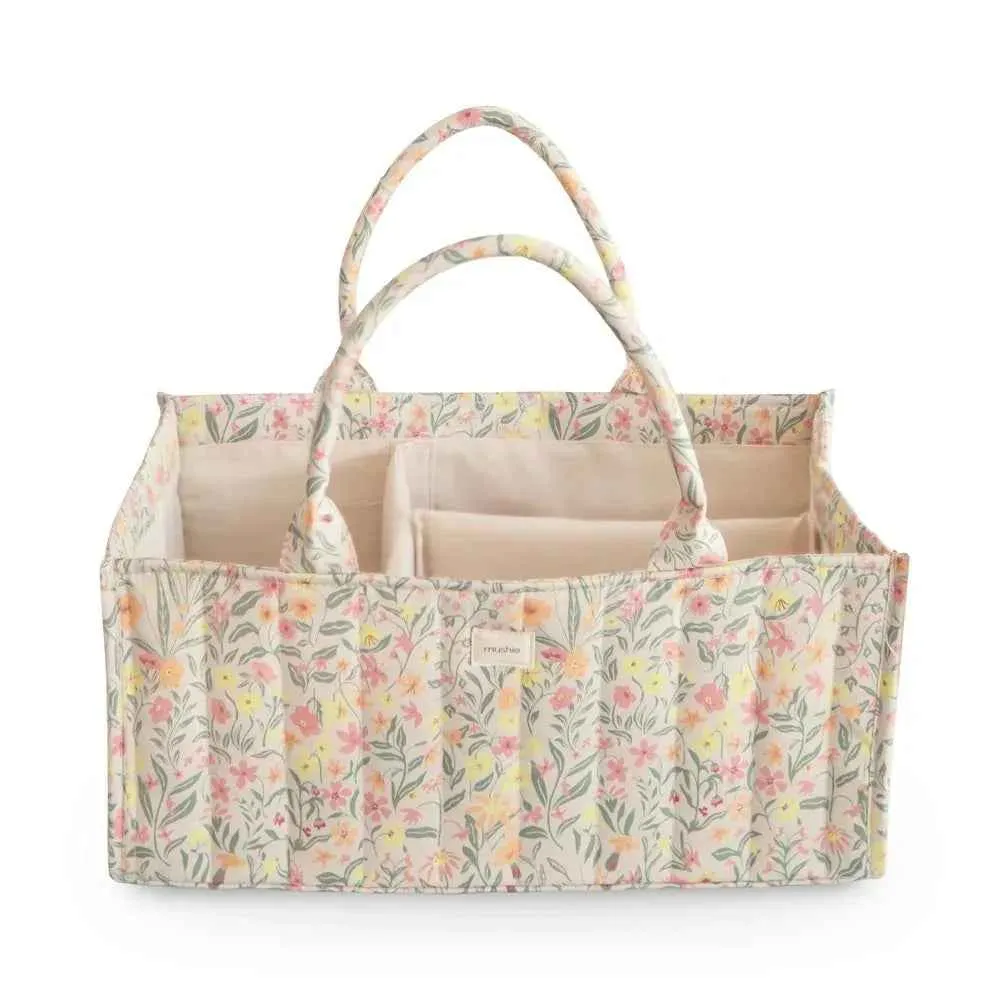 Mushie® Organizator za pelene Pastel Blooms