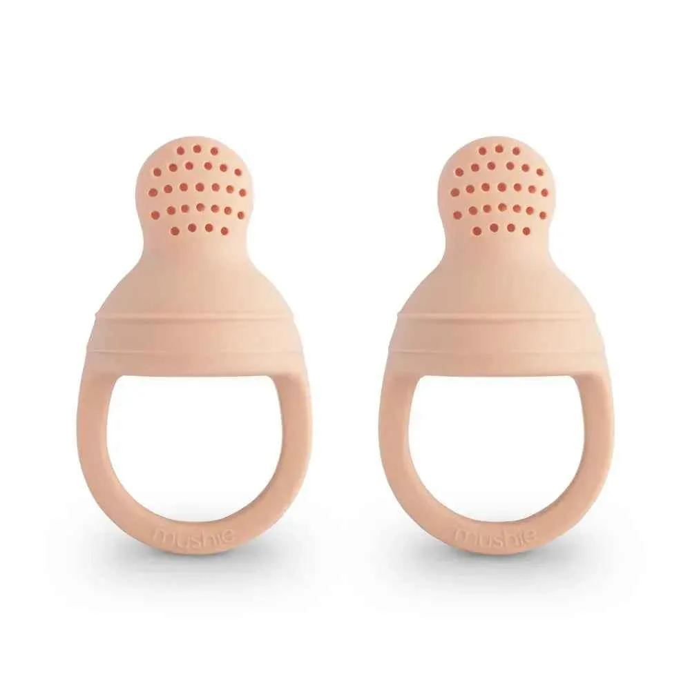 Mushie® Silikonska duda za hranjenje 2 kom Blush