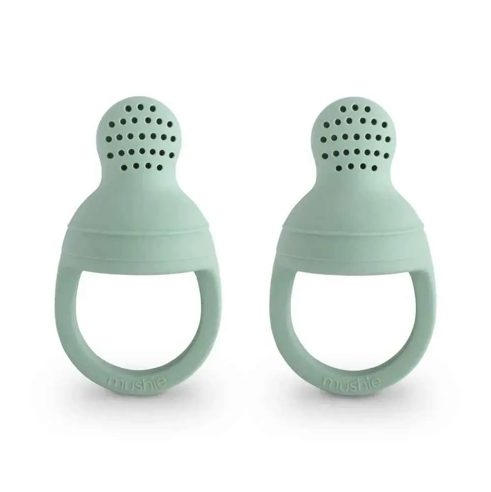 Mushie® Silikonska duda za hranjenje 2 kom Cambridge Blue