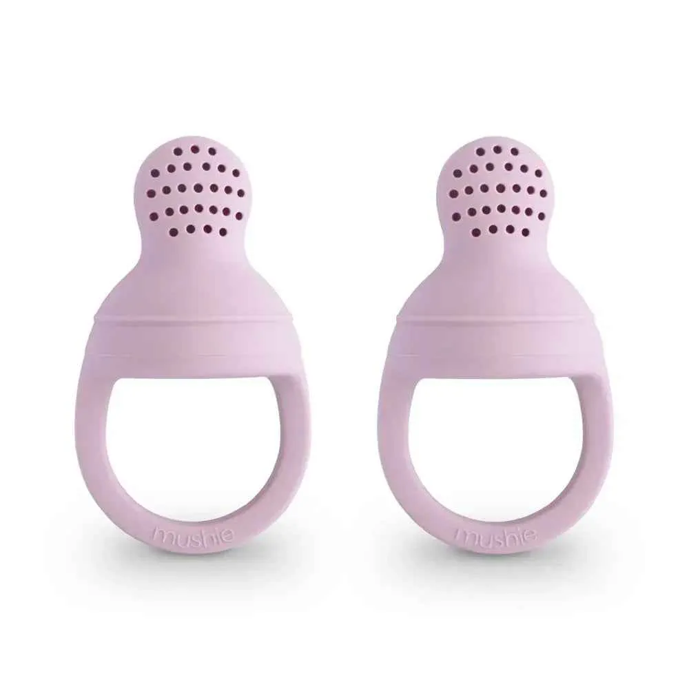 Mushie® Silikonska duda za hranjenje 2 kom Soft Lilac