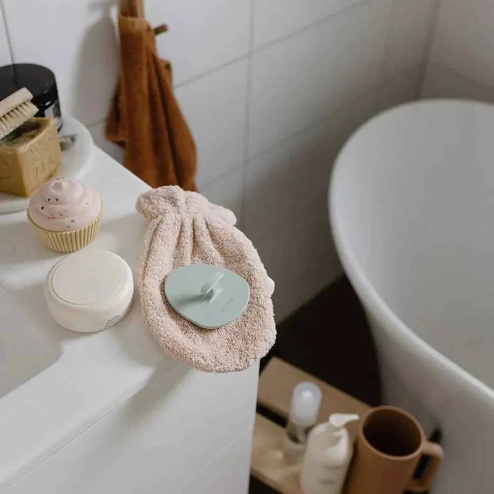 Mushie® Silikonska četka za uklanjanje tjemenice 2 kom Blush/Shifting Sand