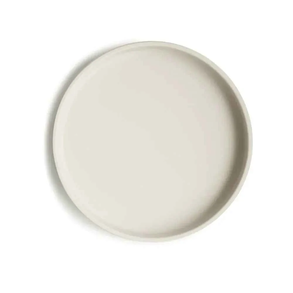 Mushie® Silikonski tanjur s vakumom Ivory
