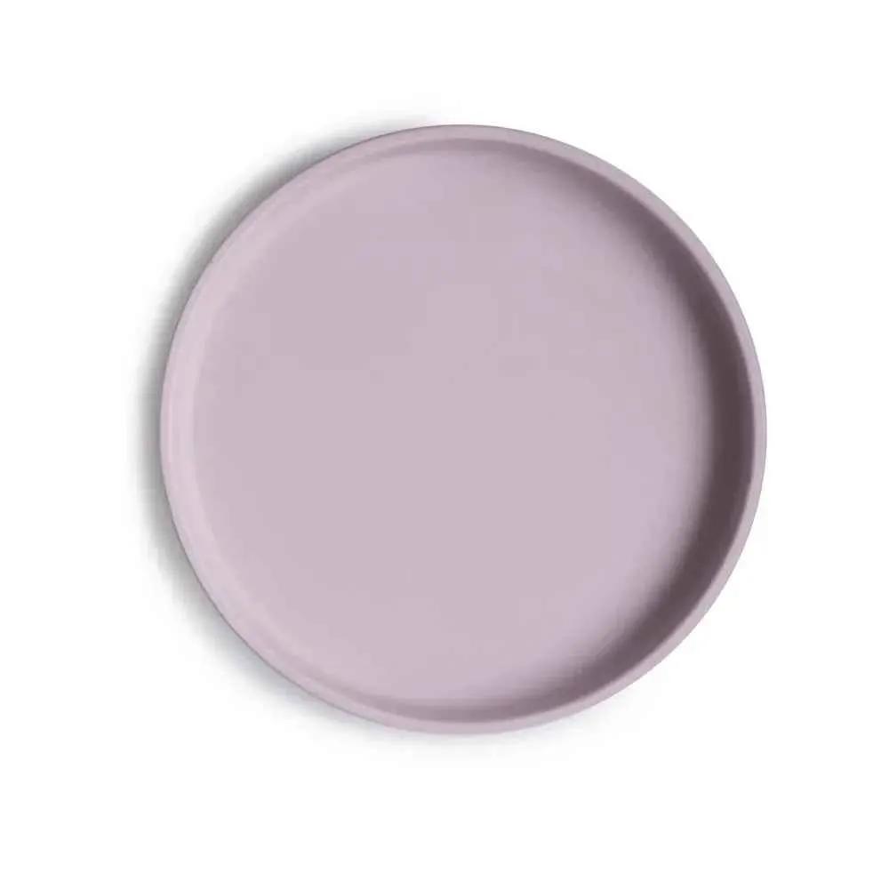 Mushie® Silikonski tanjur s vakumom Soft Lilac