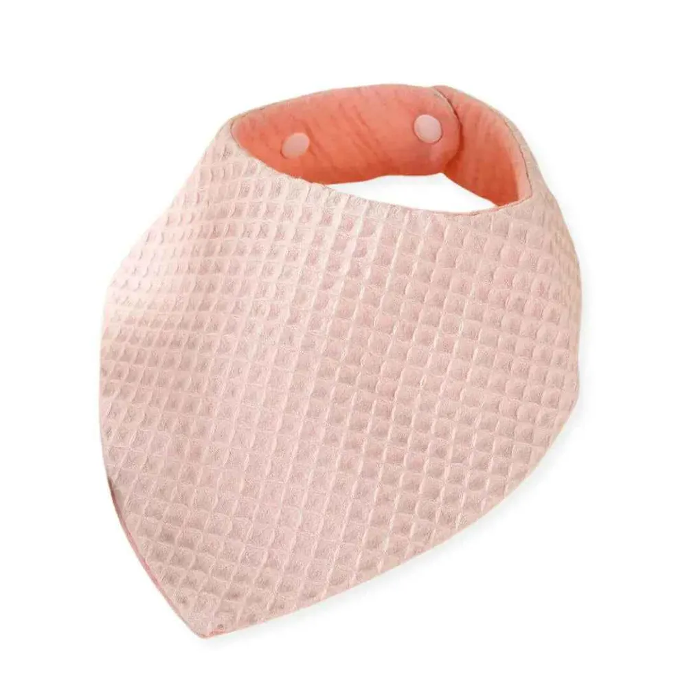 Petite Anna® Pamučni podbradnjak Waffle Pink