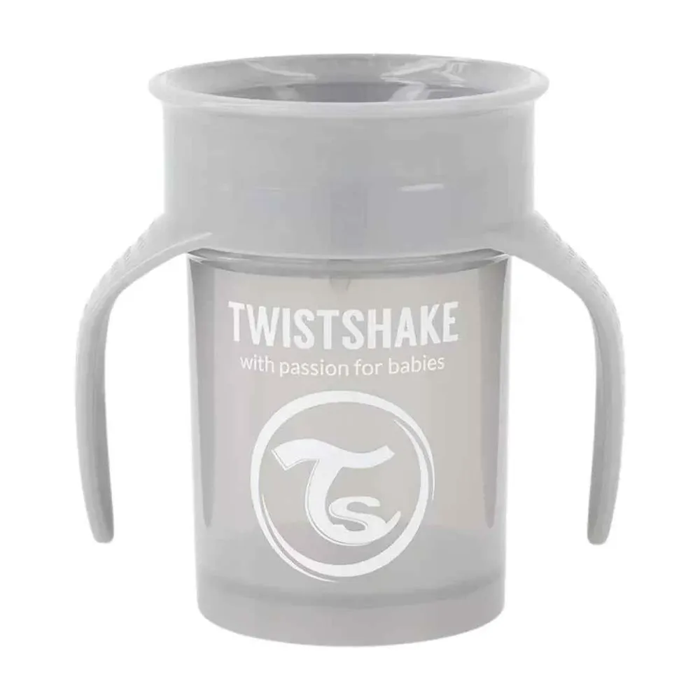 Twistshake® 360 Čšica za ućenje pijenja 230ml Grey