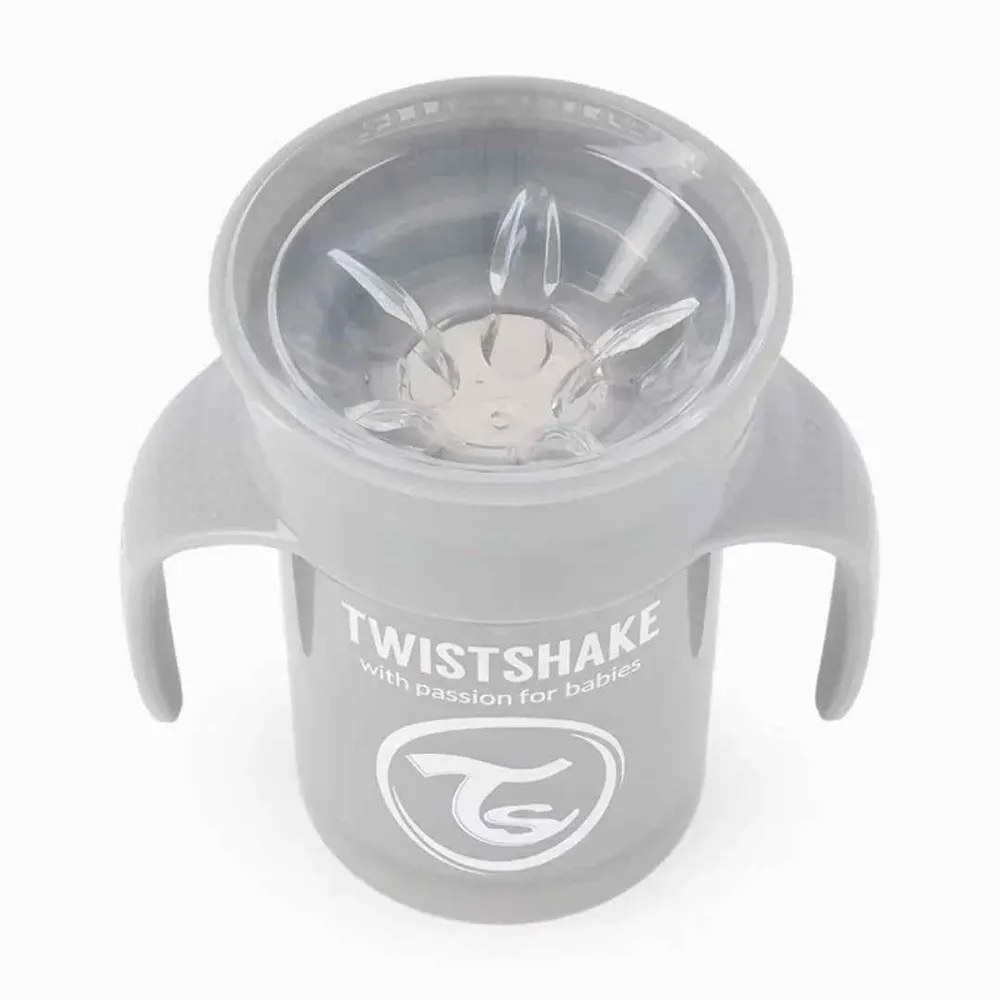 Twistshake® 360 Čšica za ućenje pijenja 230ml Grey