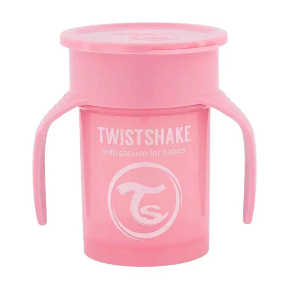 Twistshake® 360 Čšica za ućenje pijenja 230ml Pink