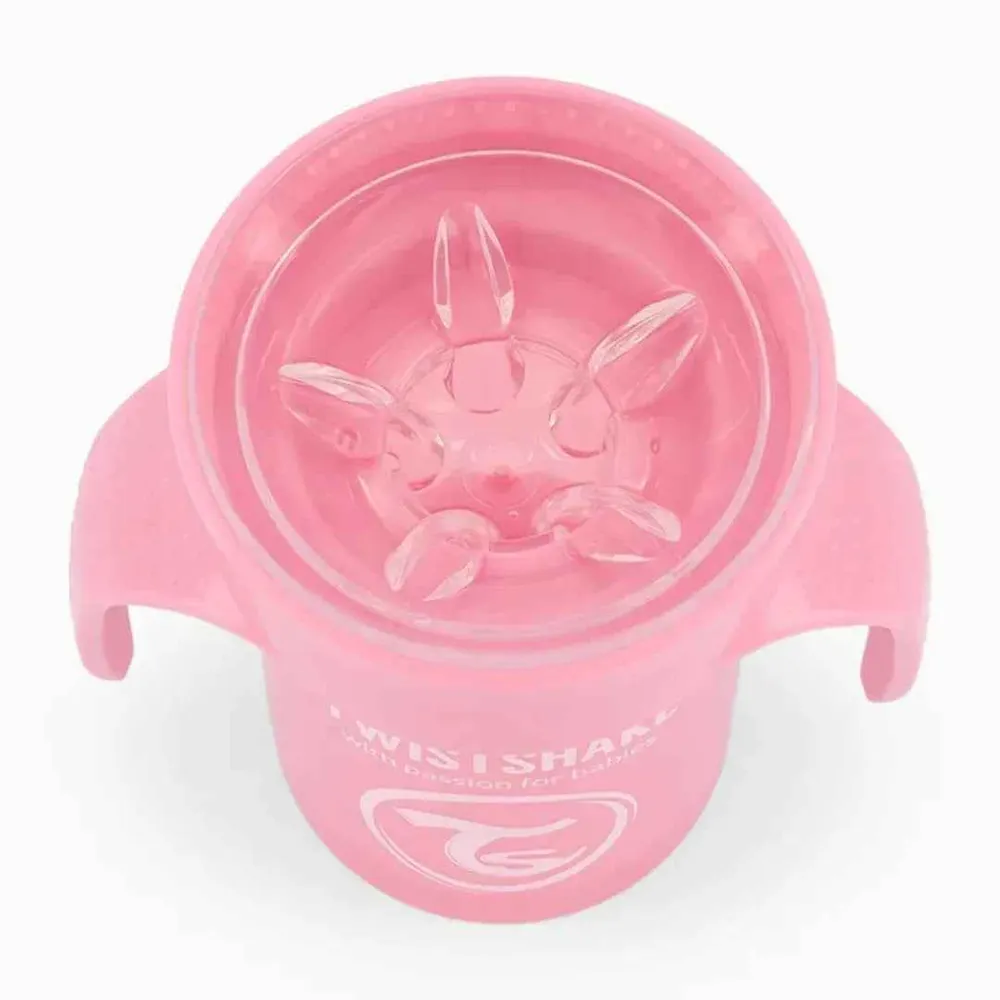 Twistshake® 360 Čšica za ućenje pijenja 230ml Pink