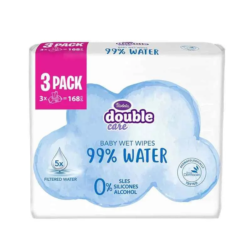 Violeta® Dječje vlažne maramice Water Care 3x56/1