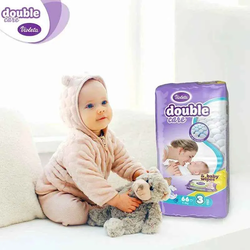 Violeta® Pelene Air Dry 6 Junior Plus (16kg+) Jumbo 48 + Poklon Baby vlažne maramice