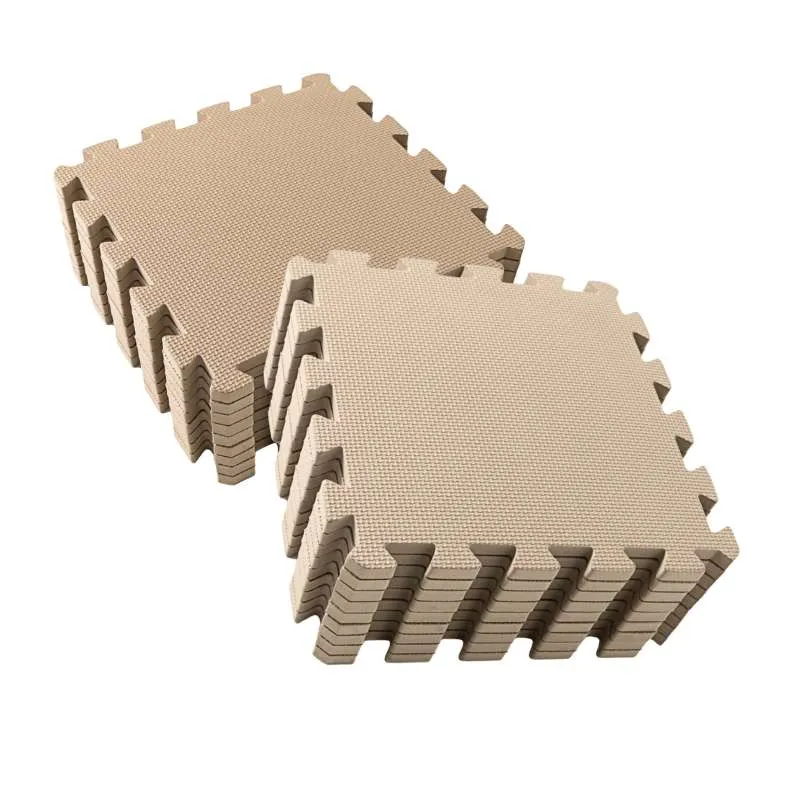 Kid'oh Igraći pod od pjene - 2 x 9 komada - Nougat/Pijesak