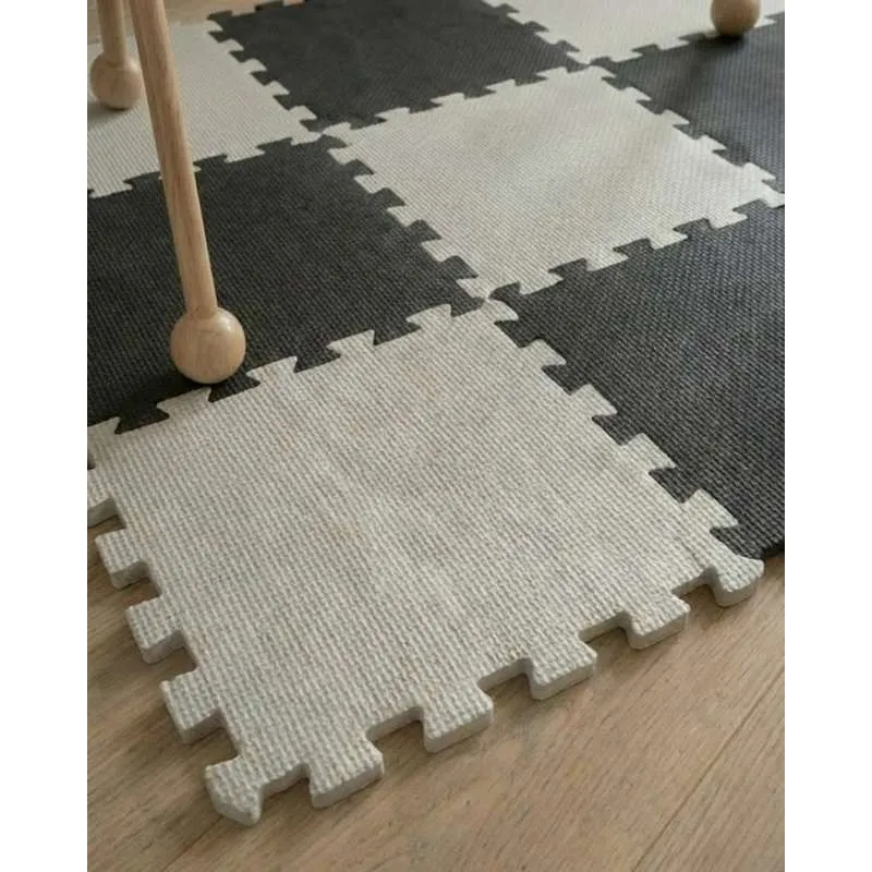 Kid'oh Podloga za igru od pjene - 2 x 9 komada - Antracit/Stijena