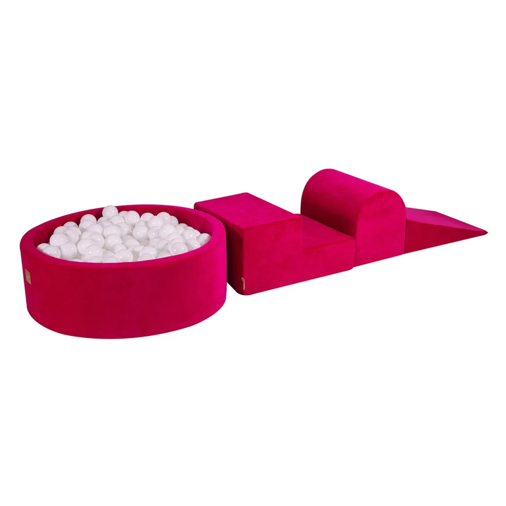 Pjenasto Igralište za Djecu | Loptice po Izboru | Magenta | Velvet