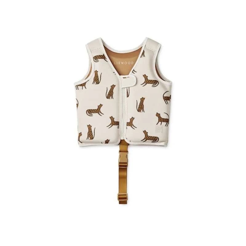 Liewood Dove Badevest - Leopard/Pijesak