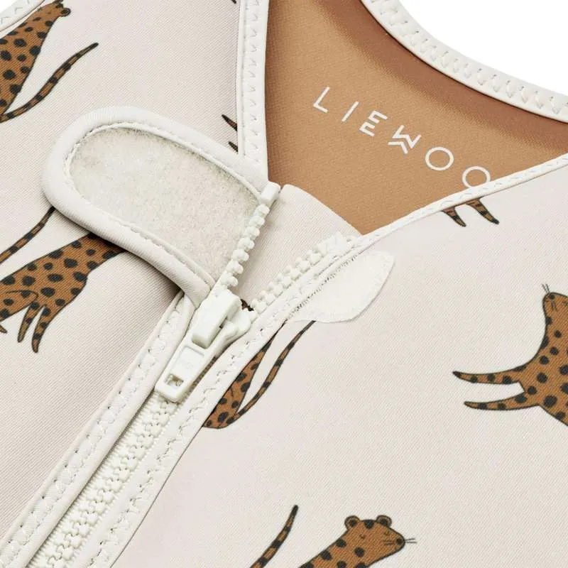 Liewood Dove Badevest - Leopard/Pijesak