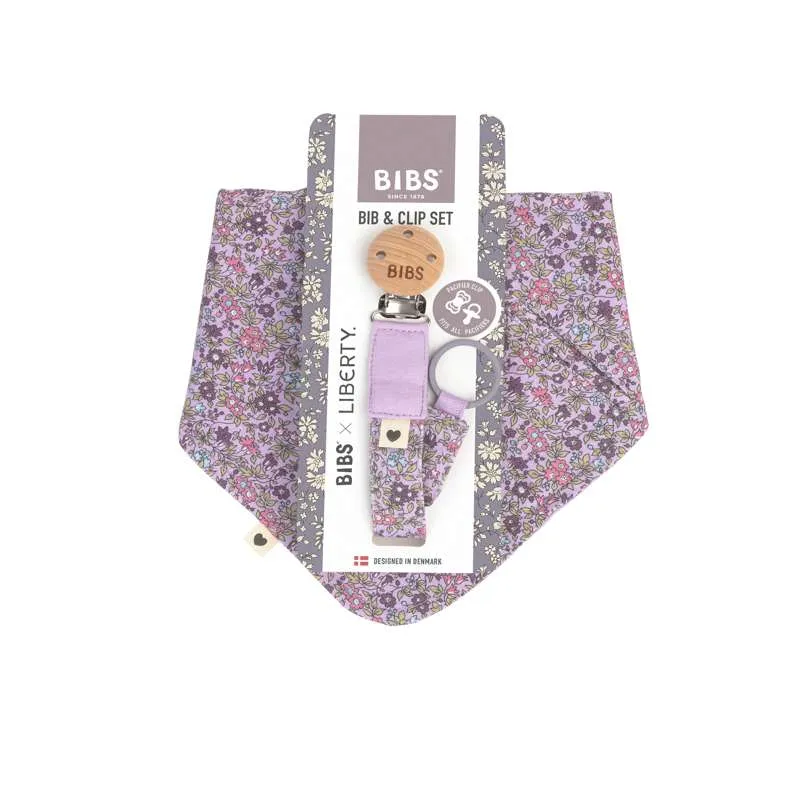 BIBS Dodaci - Bandana Marama i Ogrlica za Dude - Liberty - Cvijet Kamilice/Ljubičasto Nebo