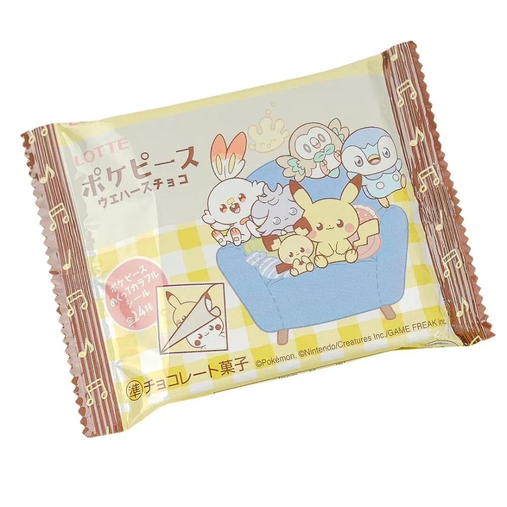 Lotte Pokemon Wafers Chocolate, vafl ispunjen čokoladom od 23g