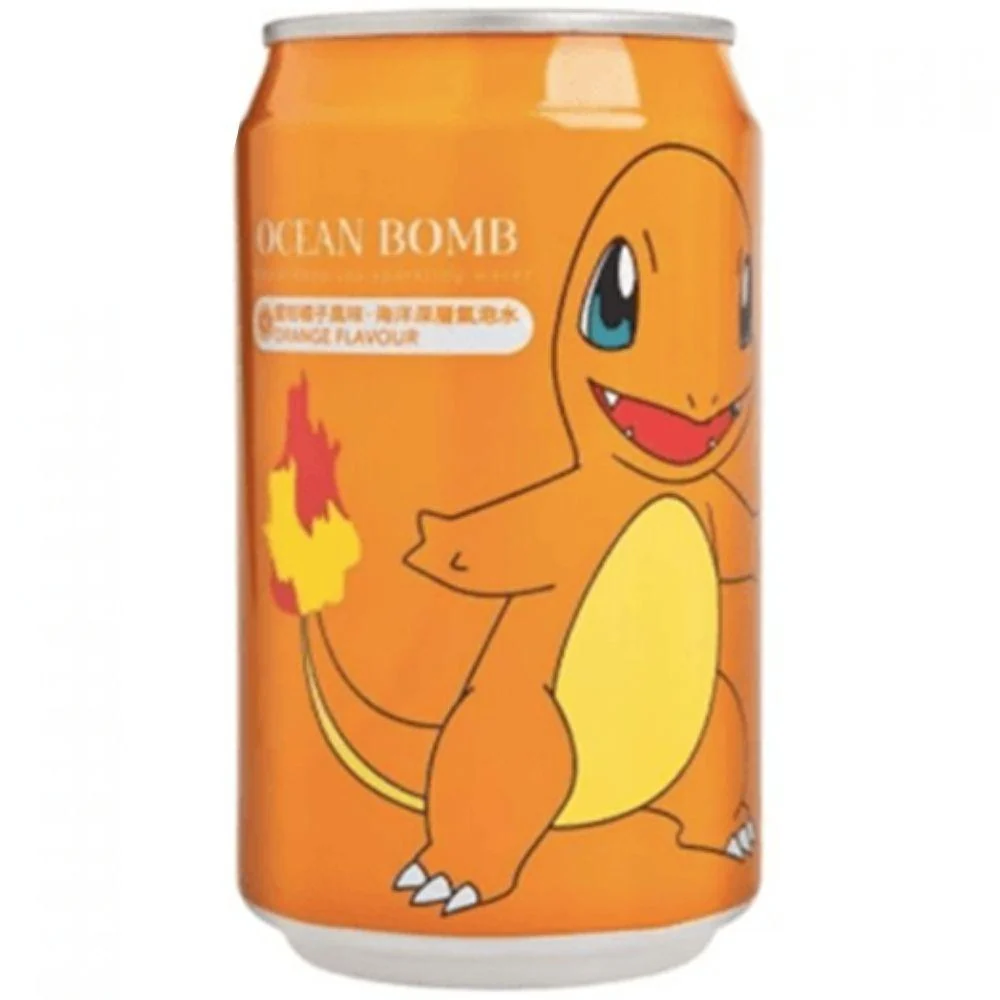 Ocean Bomb Pokémon Charmander Narančasti okus gazirane vode, piće od naranče od 330ml
