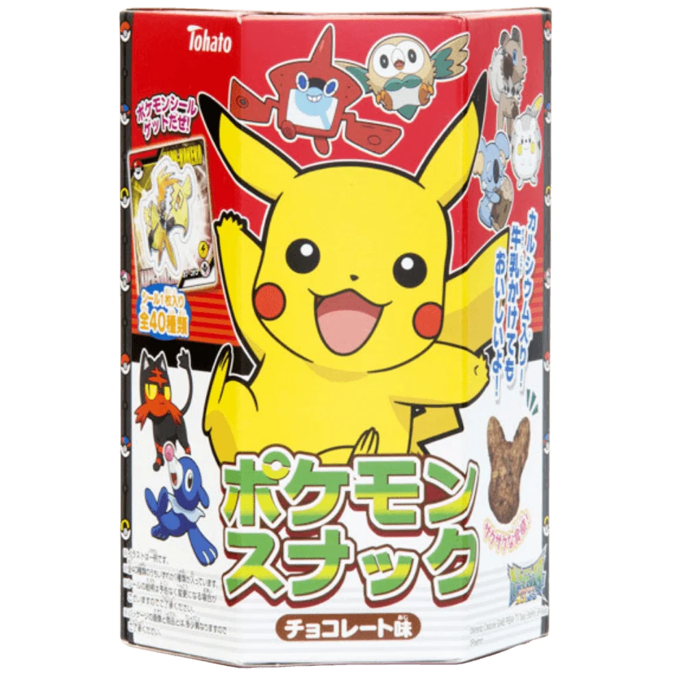 Pokemon Snack Chocolate Puff, čokoladni keksići u obliku Pikachua od 23g