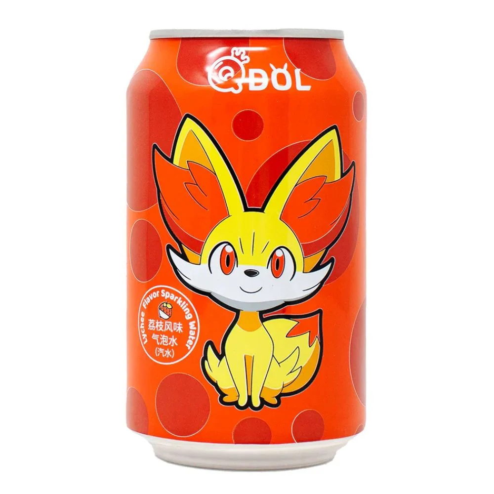 Qdol Pokemon Fennekin Litchi 330ml, napitak od ličija 330ml