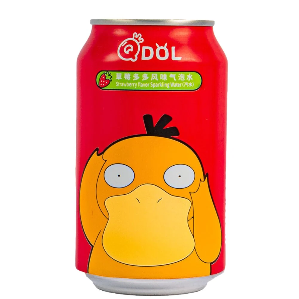 Qdol Psyduck Strawberry Flavor, gazirano piće s okusom jagode od 330ml