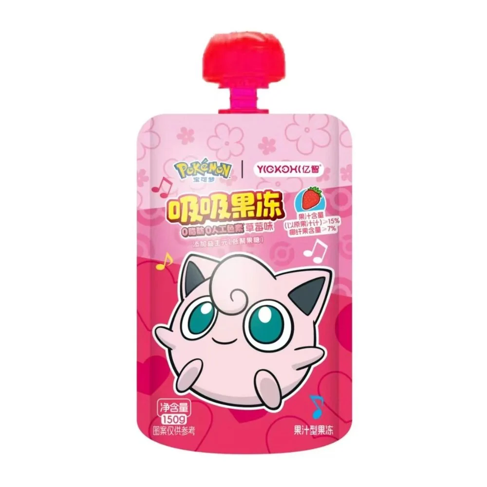 Yizhi Pokemon Jigglypuff Strawberry Jelly, žele napitak s okusom jagode od 150g