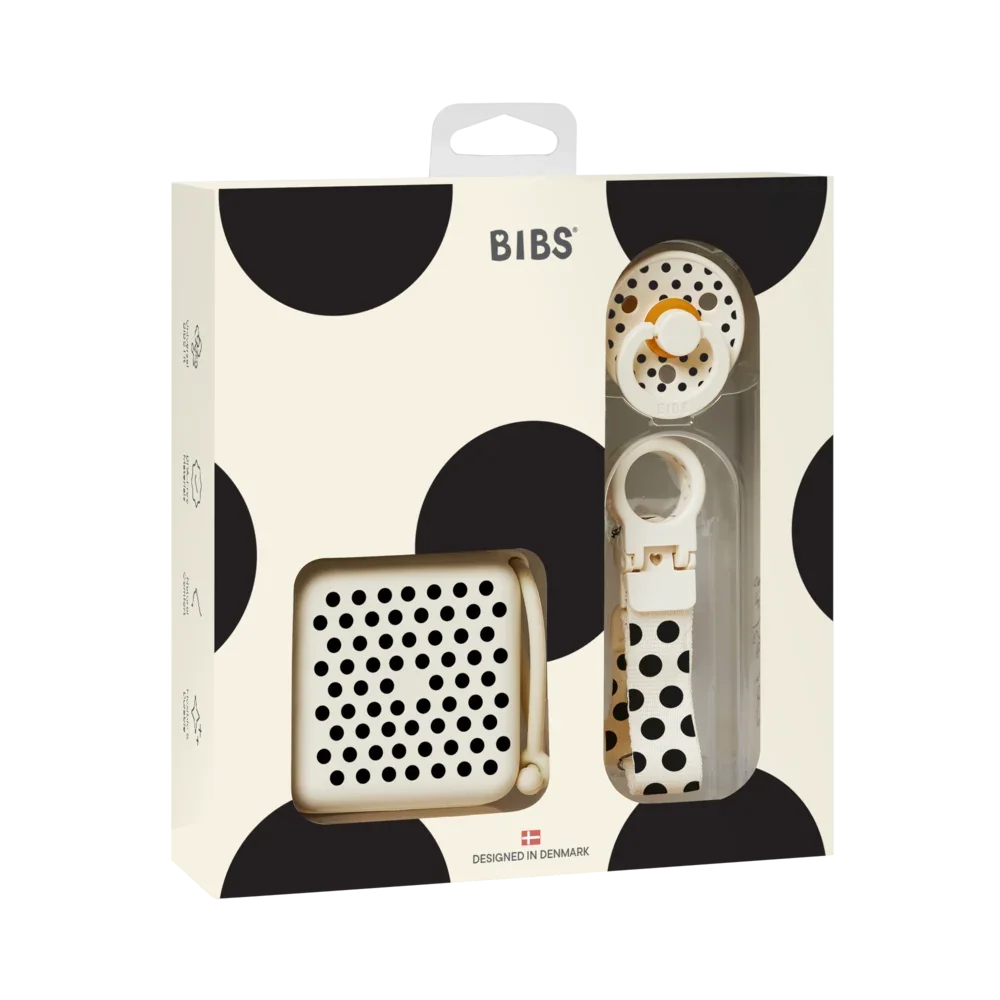 Soothe & Go Polka poklon set - Ivory/Black