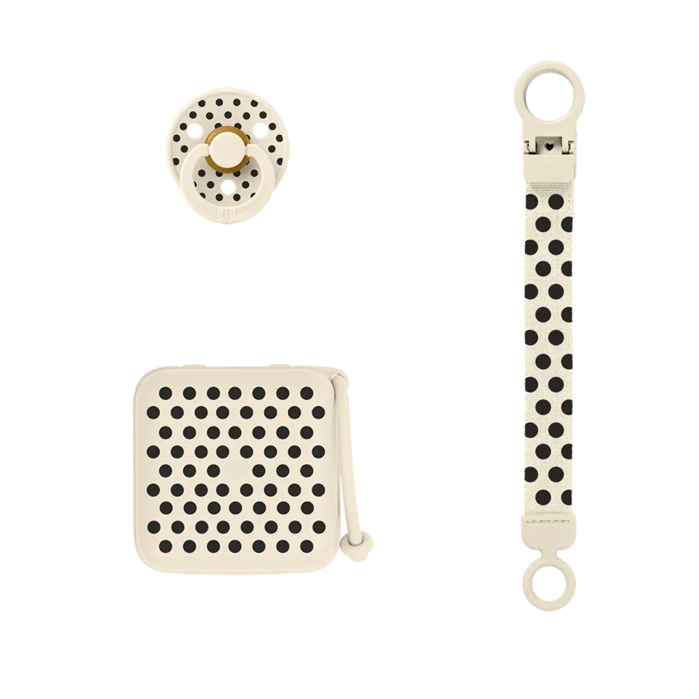 Soothe & Go Polka poklon set - Ivory/Black
