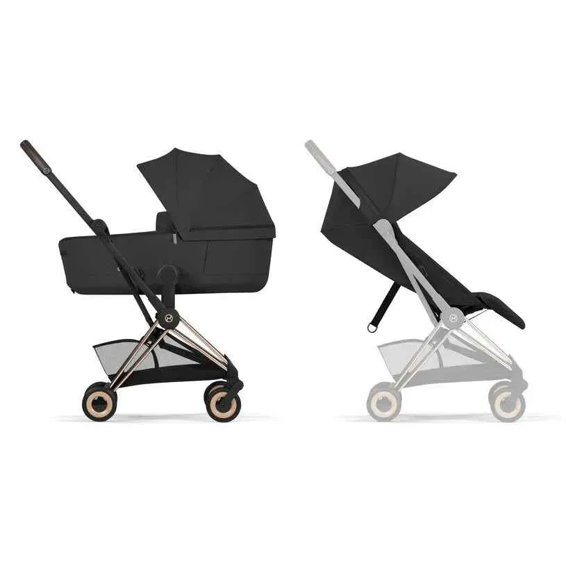 Cybex Platinum® Dječja kolica sa sklopivom košarom 2u1 Coya™ Comfort Sepia Black | Rosegold