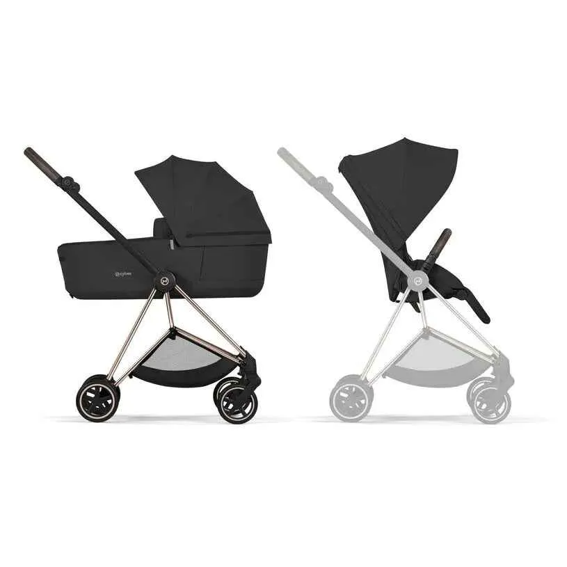 Cybex Platinum® Dječja kolica sa sklopivom košarom 2u1 Mios™ Comfort Sepia Black | Rosegold