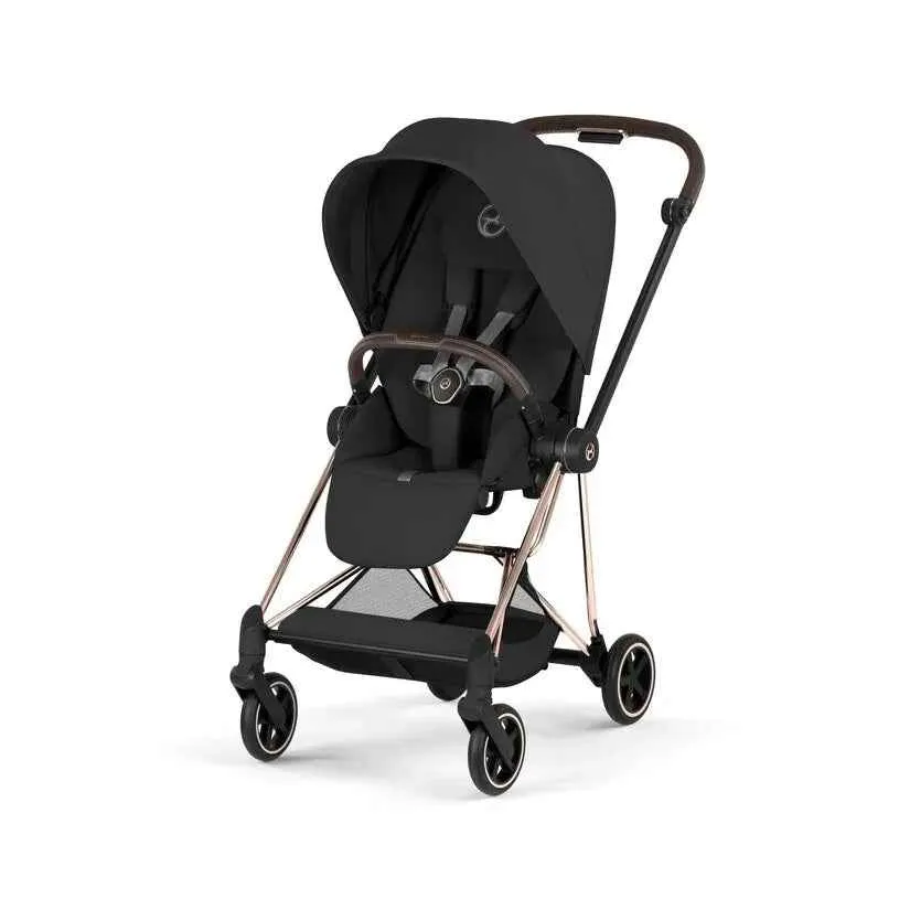 Cybex Platinum® Dječja kolica sa sklopivom košarom 2u1 Mios™ Comfort Sepia Black | Rosegold
