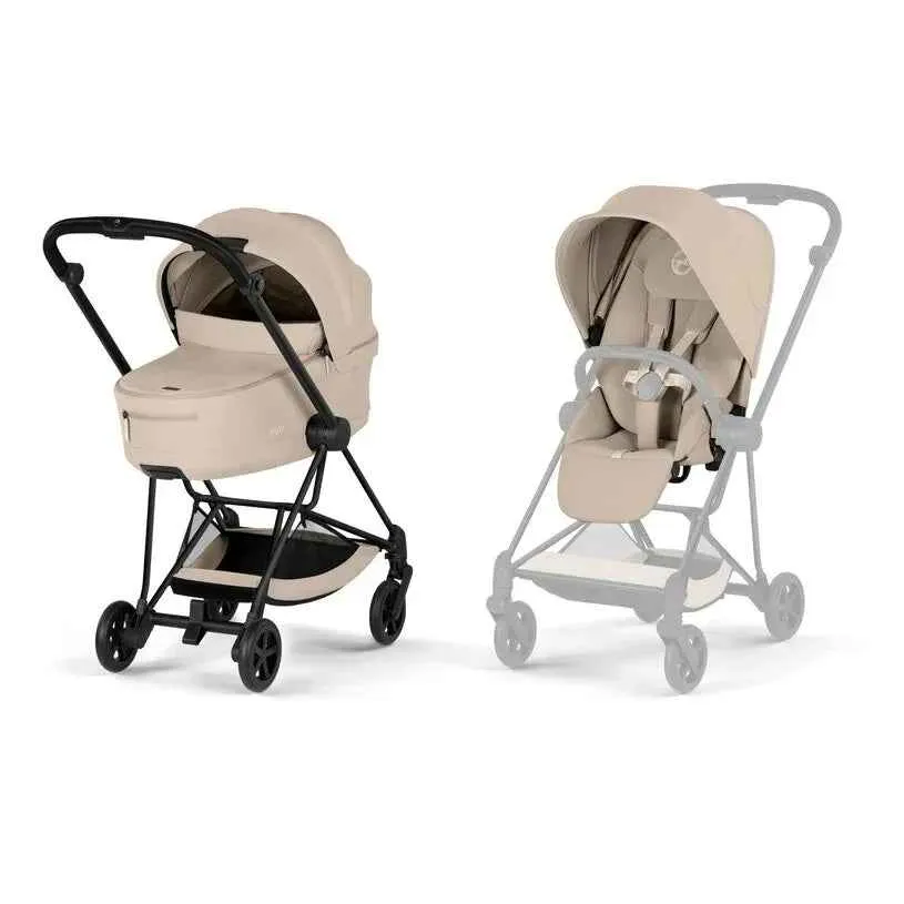 Cybex Platinum® Dječja kolica sa sklopivom košarom 2u1 Mios™ Comfort Cozy Beige | Matt Black