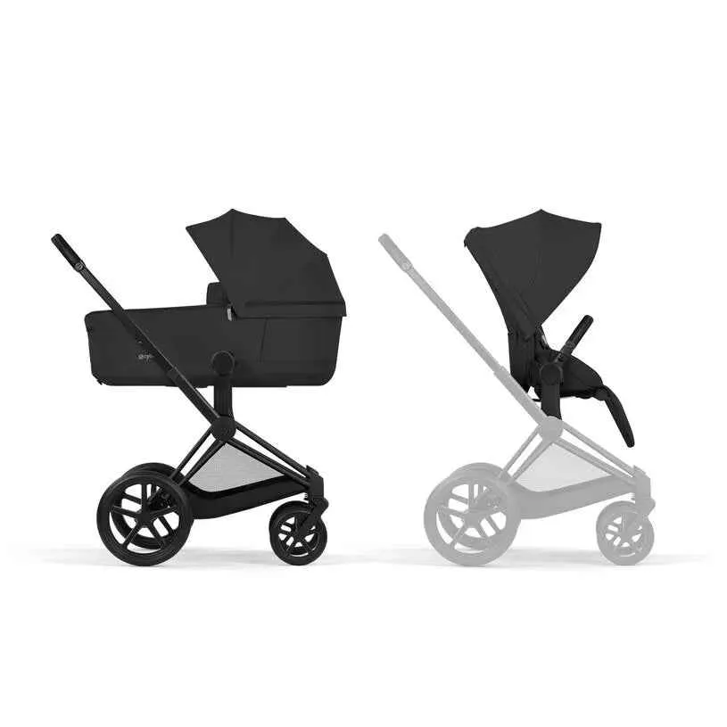 Cybex Platinum® Dječja kolica sa sklopivom košarom 2u1 Priam™ Comfort Sepia Black | Matt Black