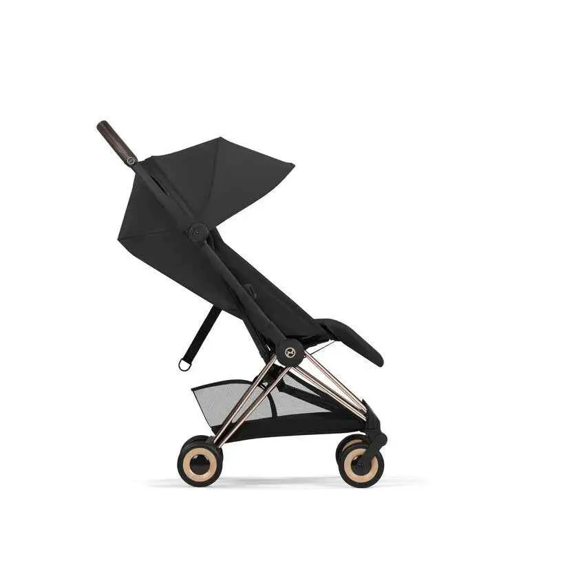 Cybex Platinum® Dječja kolica sa sklopivom košarom 2u1 Coya™ Comfort Sepia Black | Rosegold