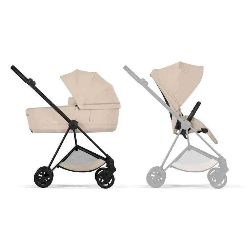 Cybex Platinum® Dječja kolica sa sklopivom košarom 2u1 Mios™ Comfort Cozy Beige | Matt Black