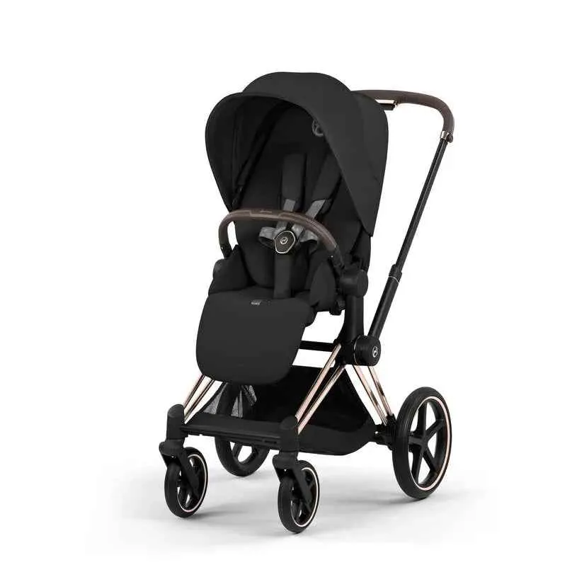 Cybex Platinum® Dječja kolica sa sklopivom košarom 2u1 Priam™ Comfort Sepia Black | Rosegold