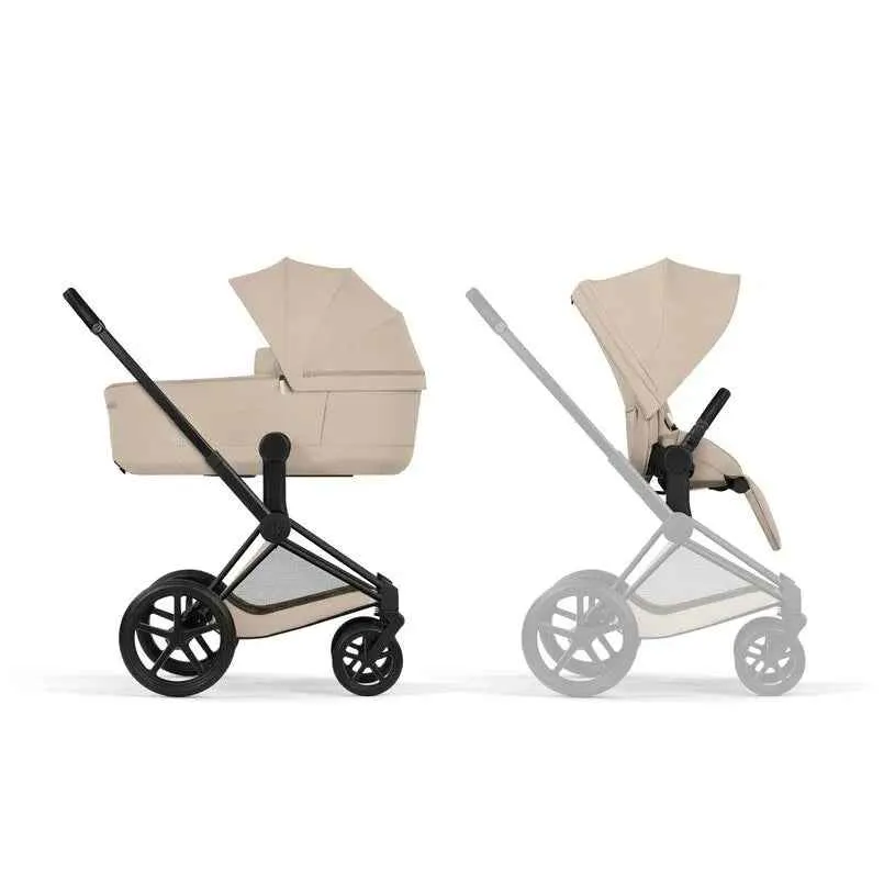 Cybex Platinum® Dječja kolica sa sklopivom košarom 2u1 Priam™ Comfort Cozy Beige | Matt Black
