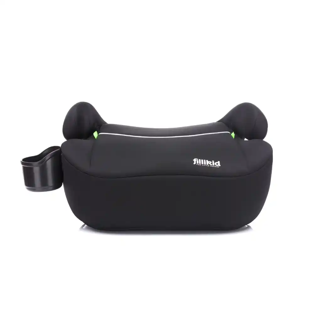 Fillikid Booster/sjedalo za auto (125-150 cm) s Isofix priključkom i držčem za čšu, crna