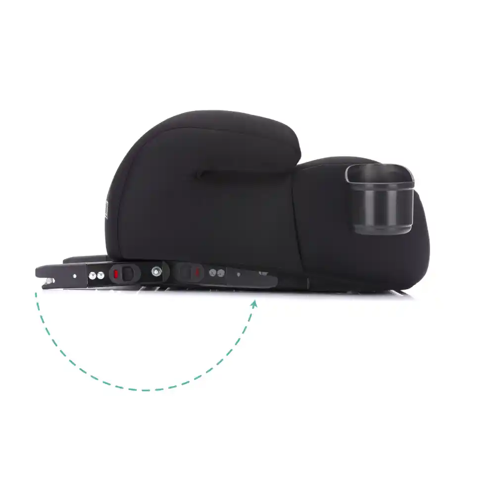 Fillikid Booster/sjedalo za auto (125-150 cm) s Isofix priključkom i držčem za čšu, crna
