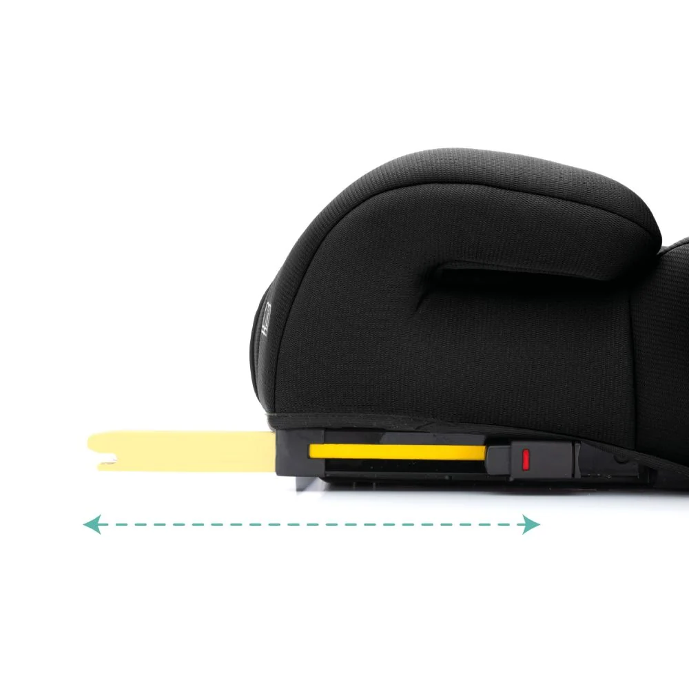 Fillikid Booster/sjedalo za auto Flip deluxe (125-150 cm) s podesivim Isofix priključkom i držčem za čšu, crna